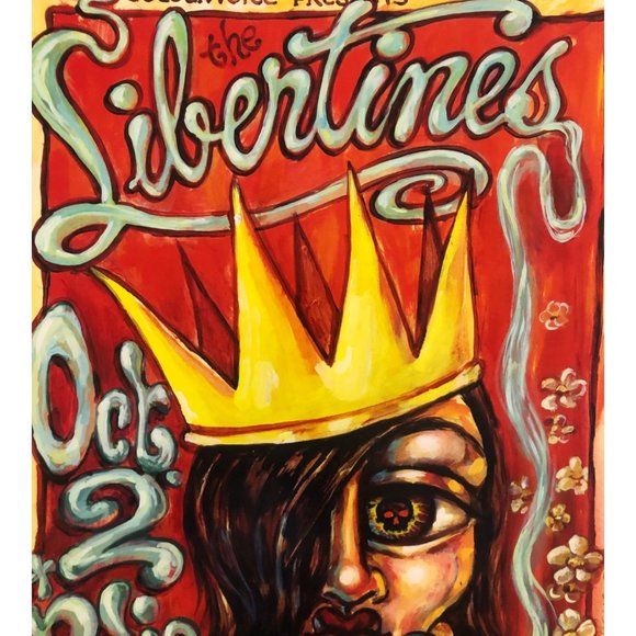 The Libertines Concert Poster 2004 Los Angeles Henry Fonda number poster 161/250 - Picture 6 of 7